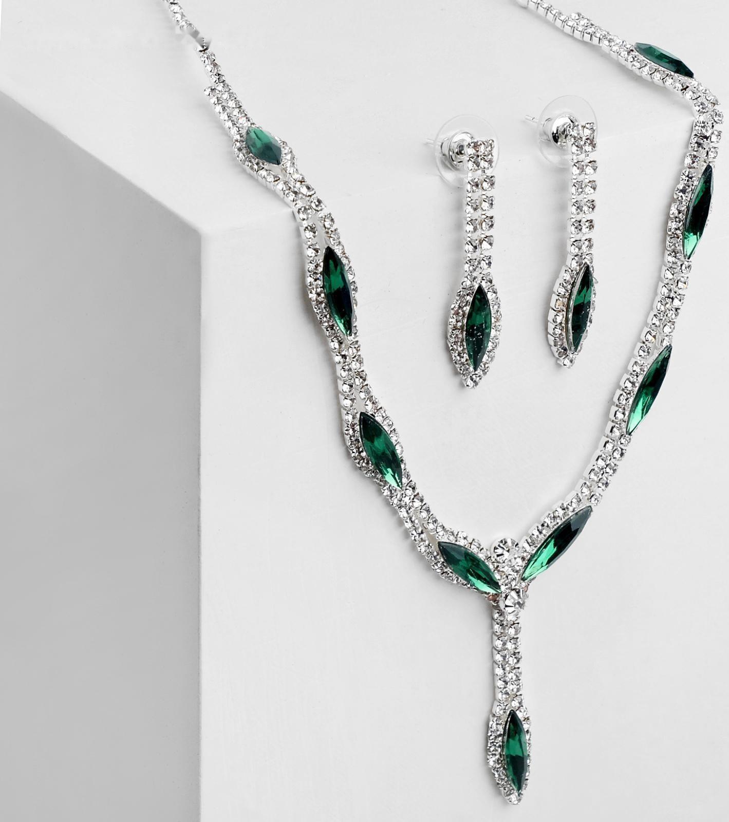 Набор 2 предмета: серьги, колье 