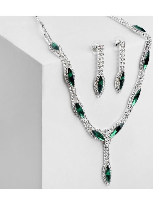 Набор 2 предмета: серьги, колье 