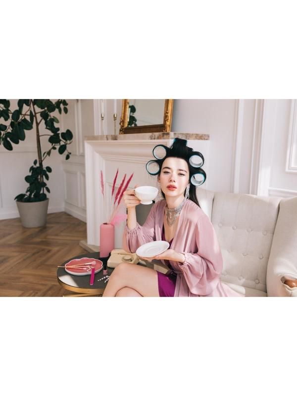 Серьги висячие со стразами 