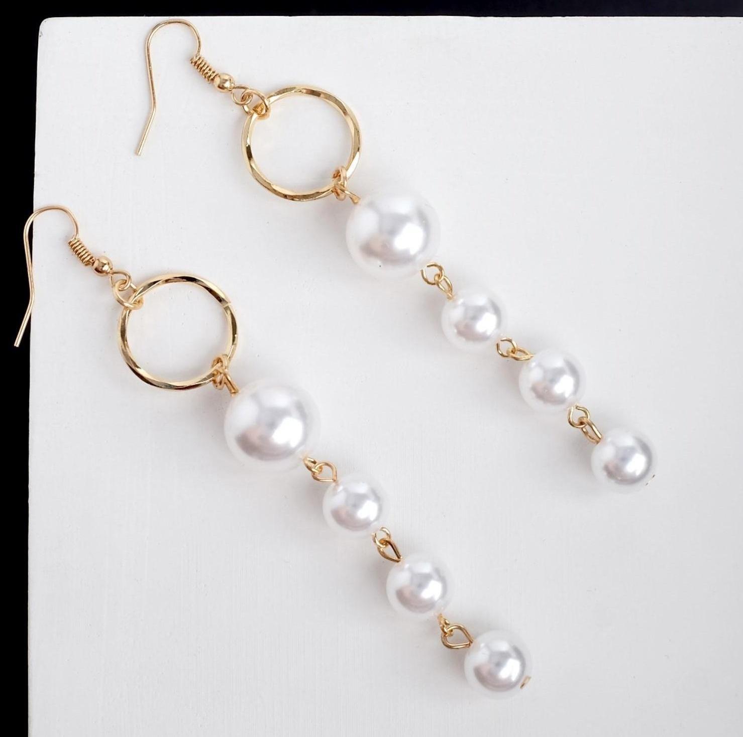 Серьги с жемчугом 