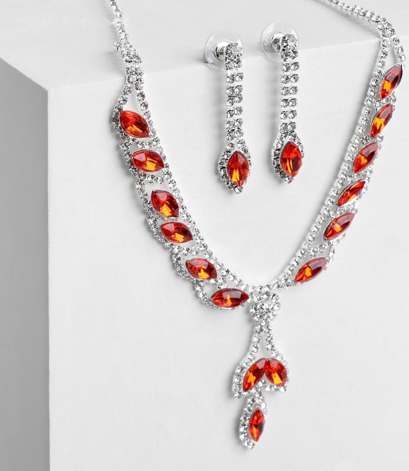 Набор 2 предмета: серьги, колье 