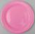 Тарелка бумажная, однотонная, цвет розовый