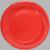 Тарелка бумажная, однотонная, цвет красный