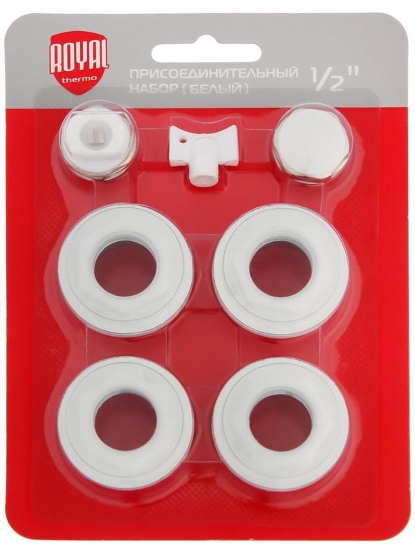 Комплект для подключения радиатора Royal Thermo 1/2'' white, белый