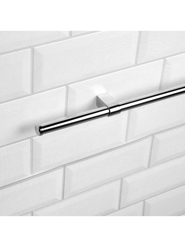 Рейлинг ТУНДРА d=16 мм, L=1000 мм, комплект из 2 держателей и 2 заглушек, цвет хром