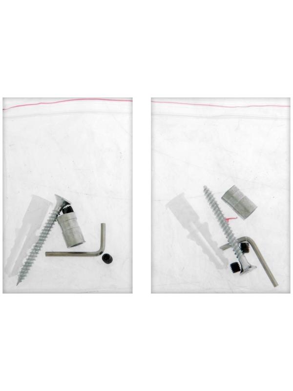 Рейлинг ТУНДРА d=16 мм, L=1200 мм, комплект из 2 держателей и 2 заглушек, цвет хром