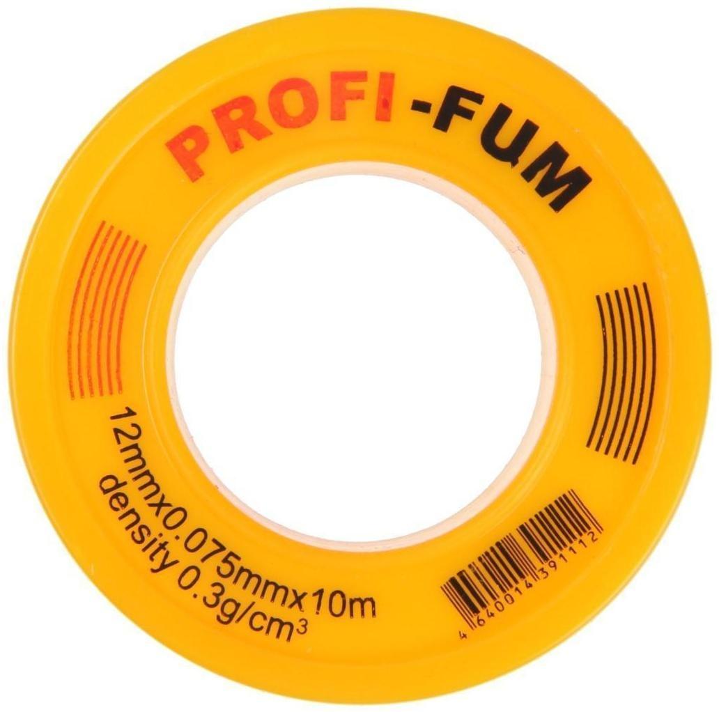 Лента ФУМ MasterProf, малая, 12 мм х 0,075 мм х 10 м