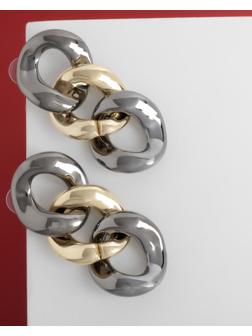 Серьги металл 