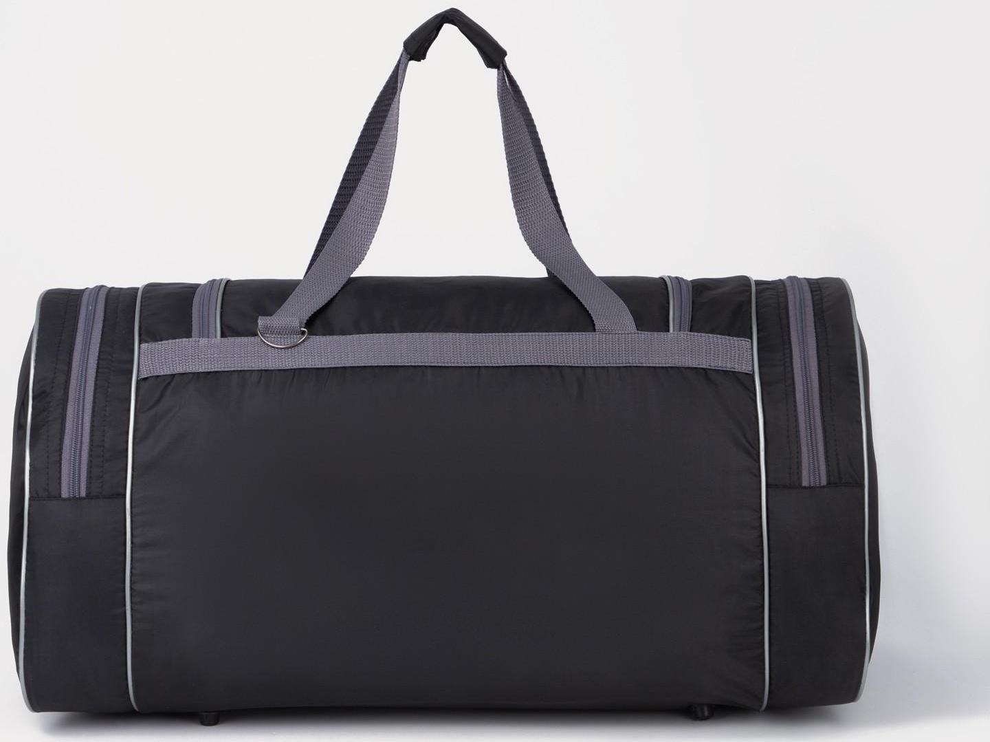 Сумка спортивная, отдел на молнии, 3 наружных кармана, длинный ремень, цвет серый