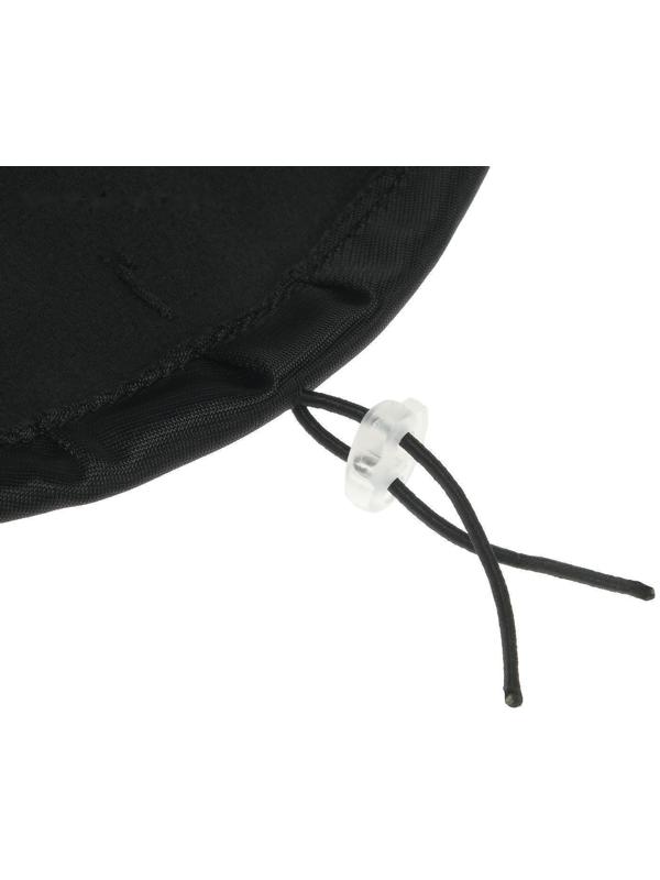 Маска тканевая, многоразовая, регулируемая, фасовка 2 шт, чёрная