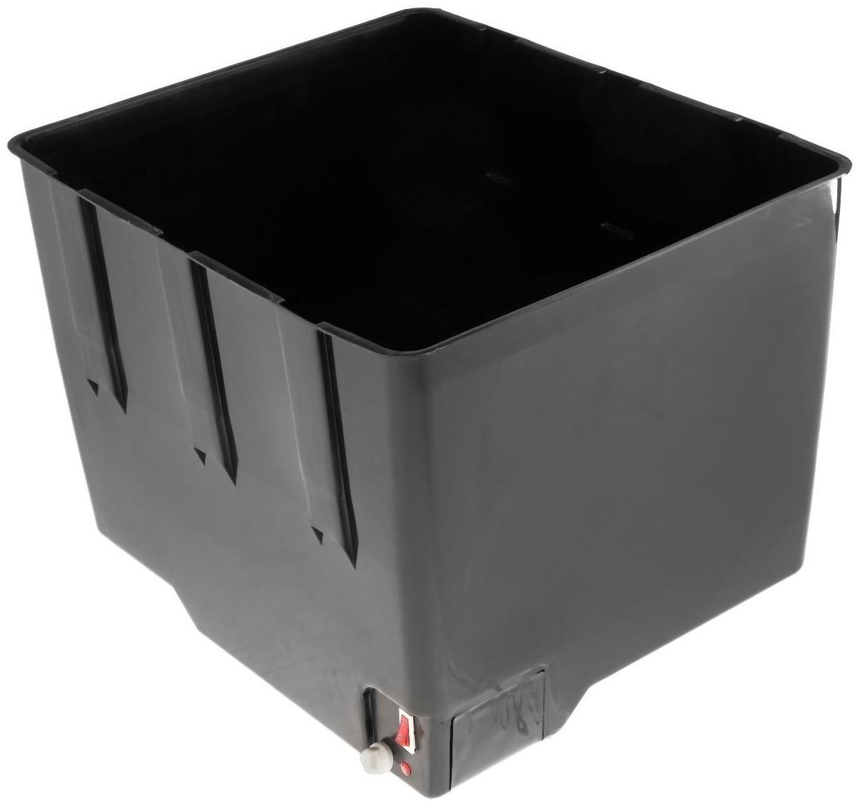 Бак для душа, 55 л, с ЭВН (20 - 60 ˚С), пластик, чёрный