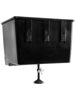 Бак для душа, 55 л, с ЭВН (20 - 60 ˚С), пластик, чёрный