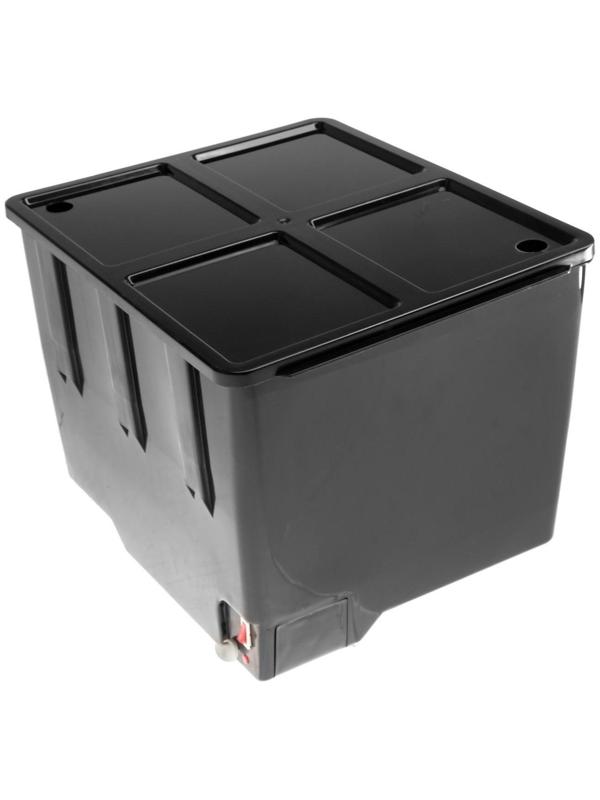 Бак для душа, 55 л, с ЭВН (20 - 60 ˚С), пластик, чёрный