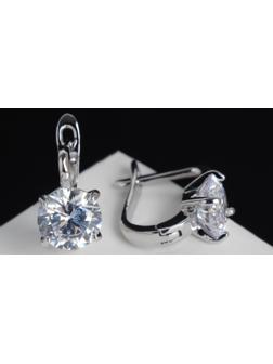 Серьги со стразами 