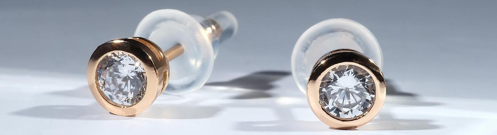 Серьги со стразами 