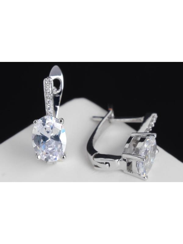 Серьги со стразами 