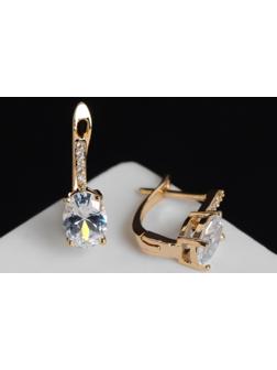 Серьги со стразами 