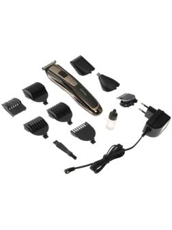 Машинка для стрижки Centek CT-2133, 3 Вт, 8 насадок, триммер, чёрная