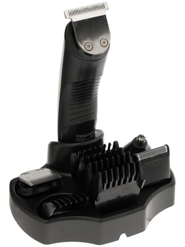 Машинка для стрижки Centek CT-2133, 3 Вт, 8 насадок, триммер, чёрная