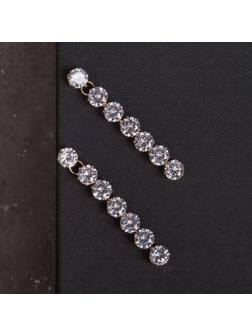 Серьги со стразами 