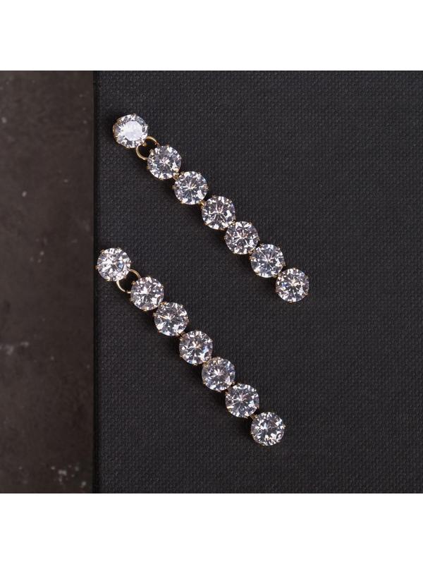 Серьги со стразами 