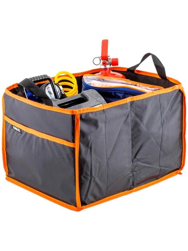 Сумка-органайзер в багажник складная, 2 отделения + карман, размер 38х31х25