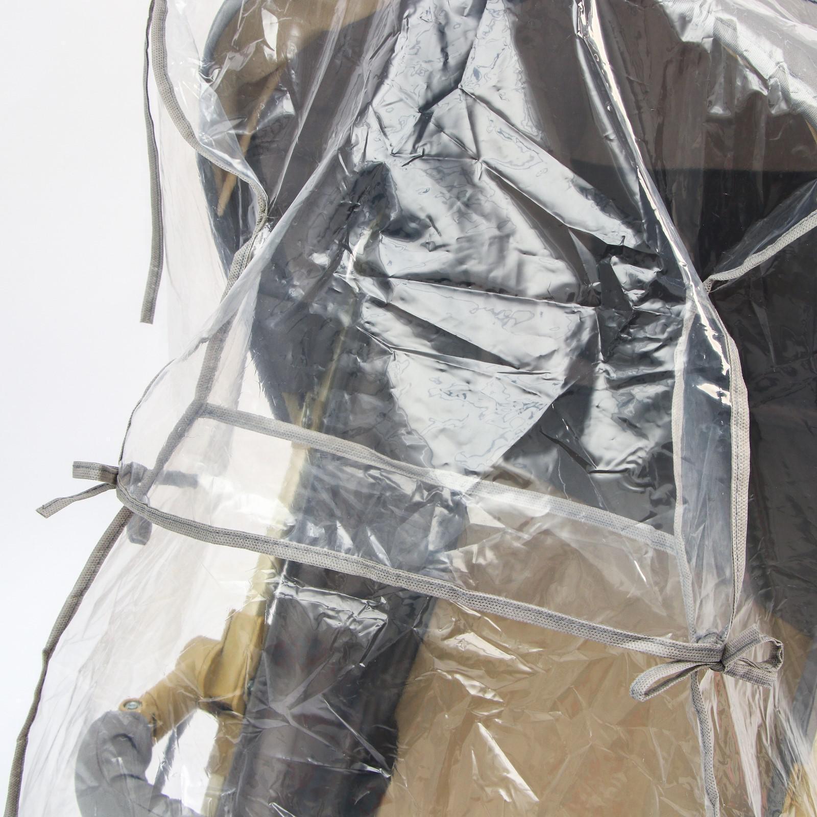 Дождевик на прогулочную коляску, ПВД кристалл, цвета МИКС