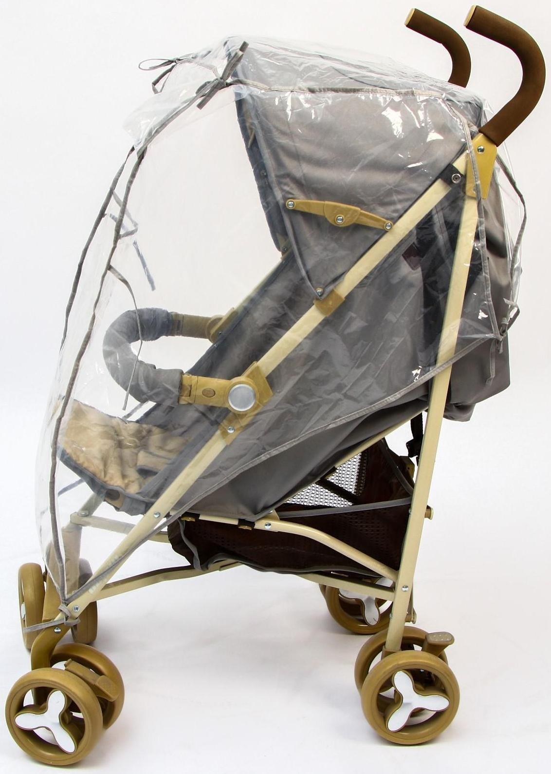 Дождевик на прогулочную коляску, ПВД кристалл, цвета МИКС