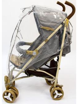 Дождевик на прогулочную коляску, ПВД кристалл, цвета МИКС
