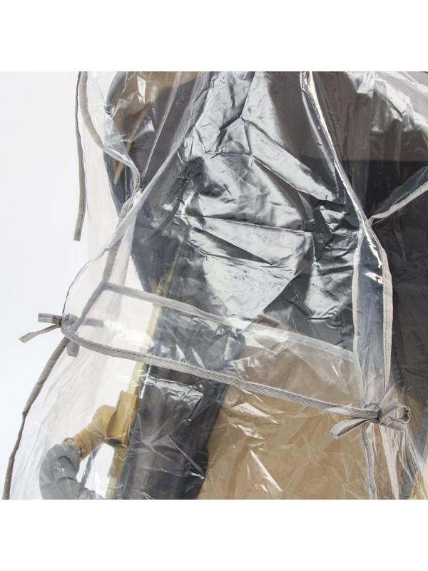 Дождевик на прогулочную коляску, ПВД кристалл, цвета МИКС