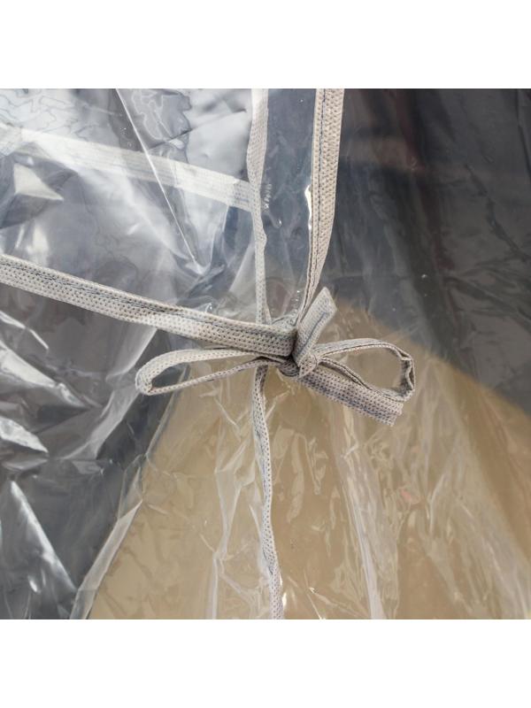 Дождевик на прогулочную коляску, ПВД кристалл, цвета МИКС