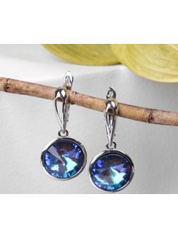 Серьги со стразами 