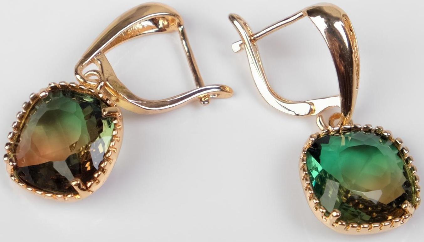 Серьги со стразами 