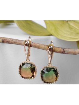 Серьги со стразами 