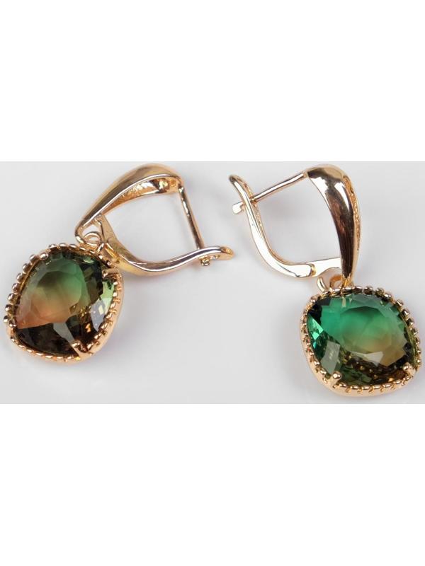 Серьги со стразами 