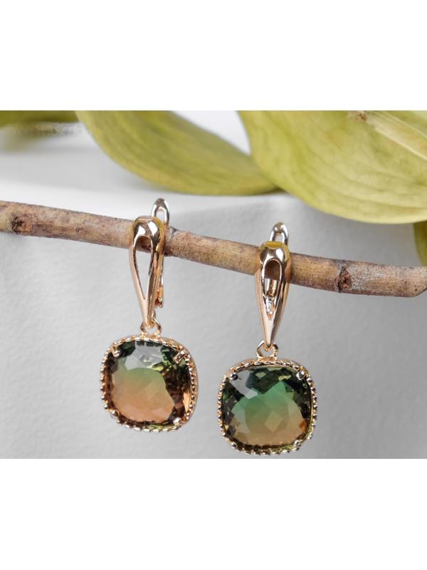 Серьги со стразами 