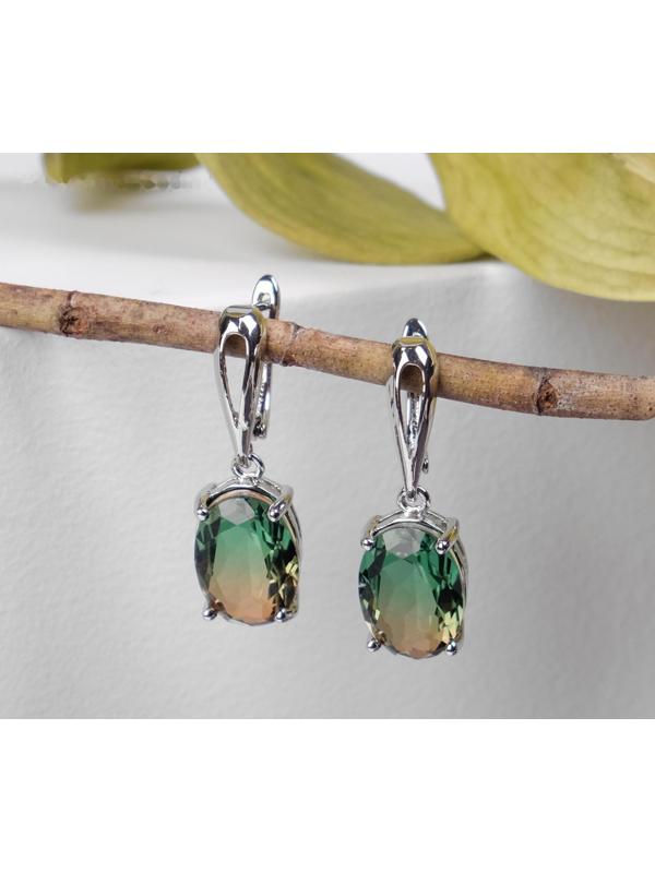 Серьги со стразами 