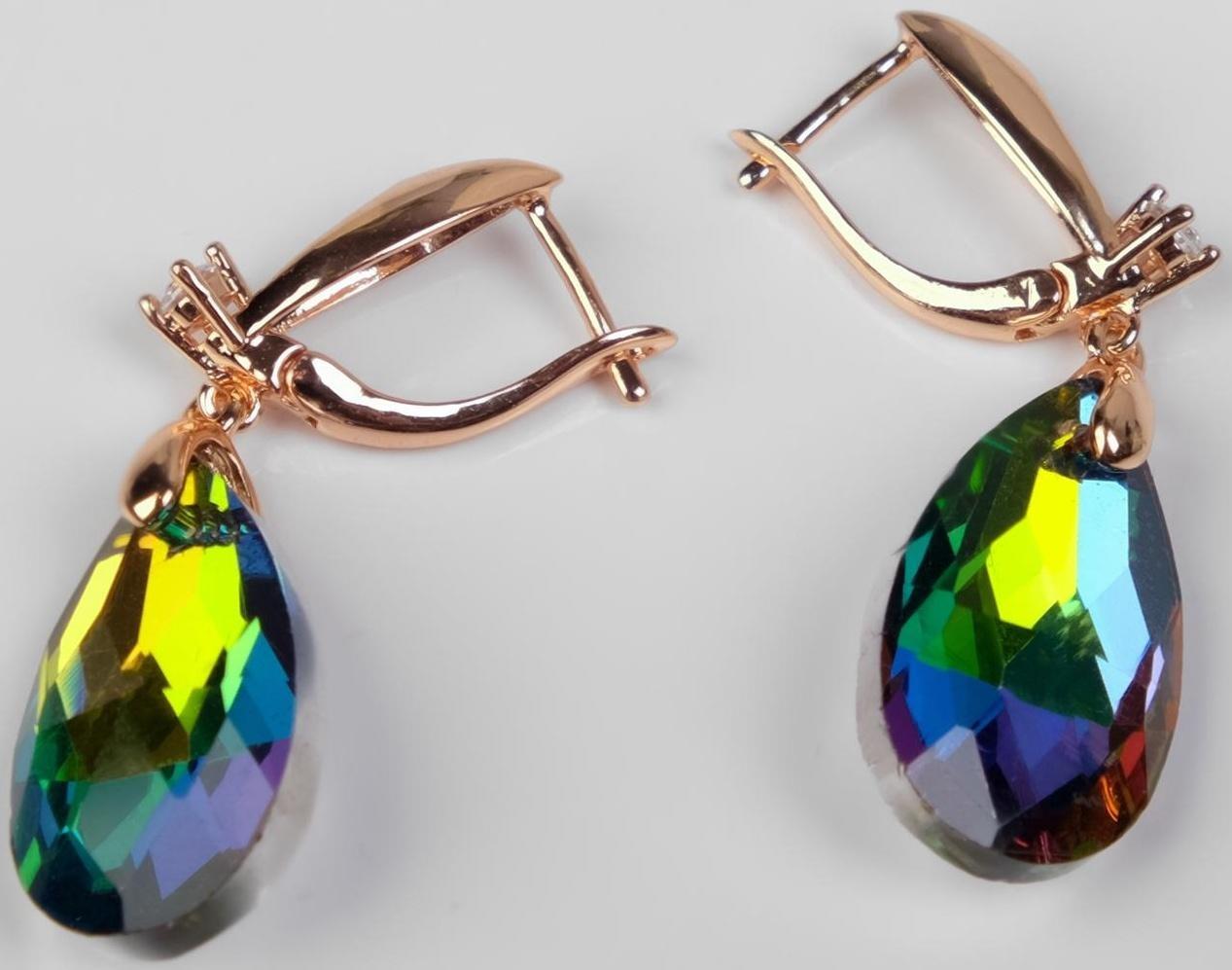 Серьги со стразами 