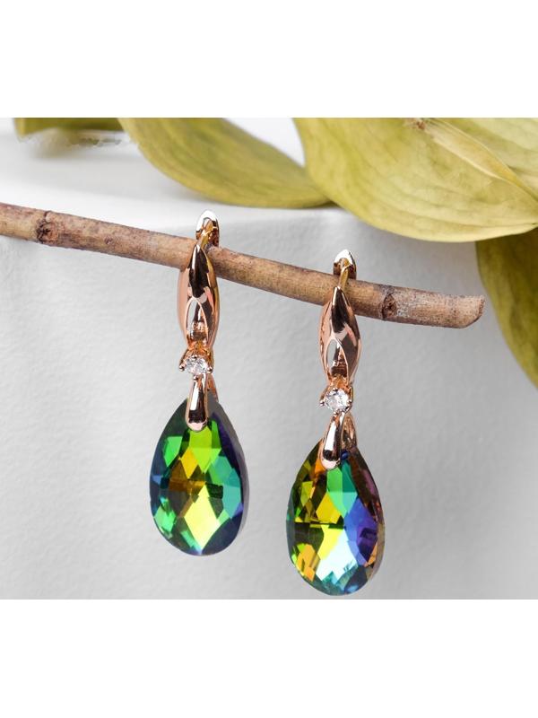 Серьги со стразами 