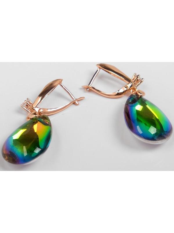 Серьги со стразами 