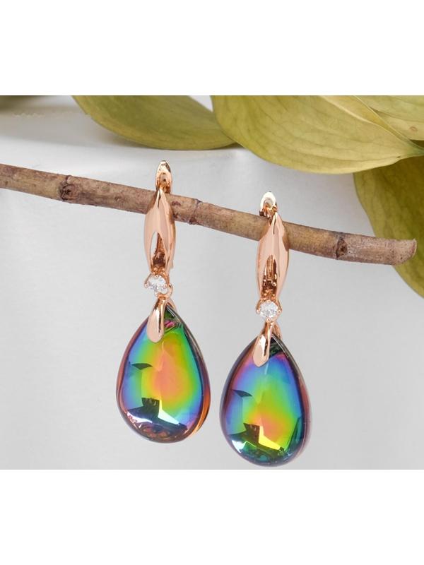 Серьги со стразами 