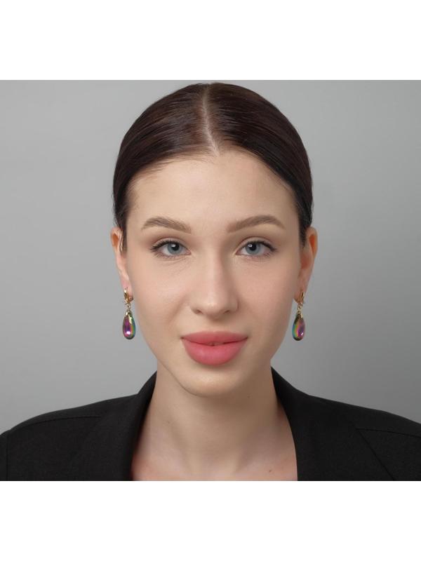 Серьги со стразами 