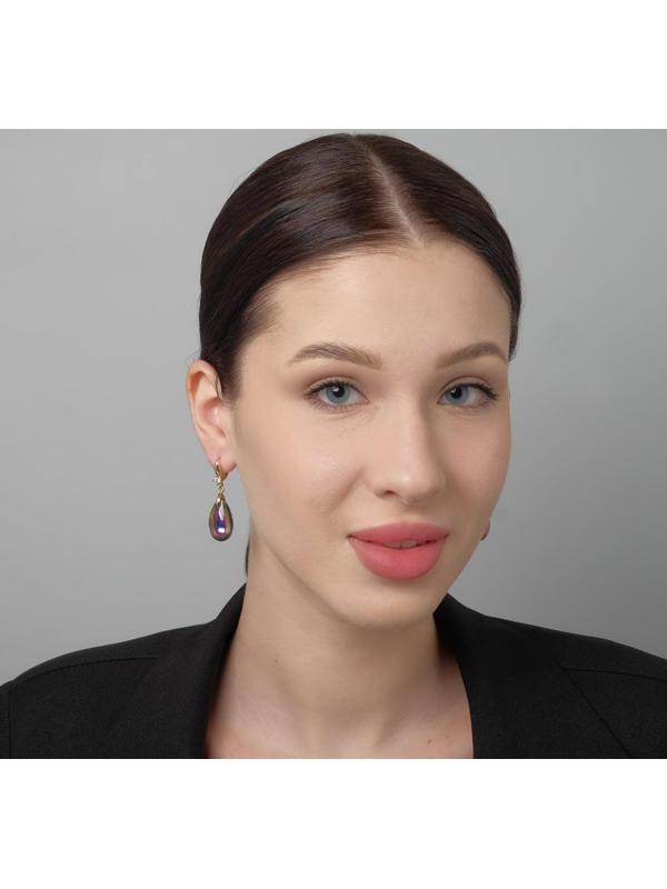 Серьги со стразами 