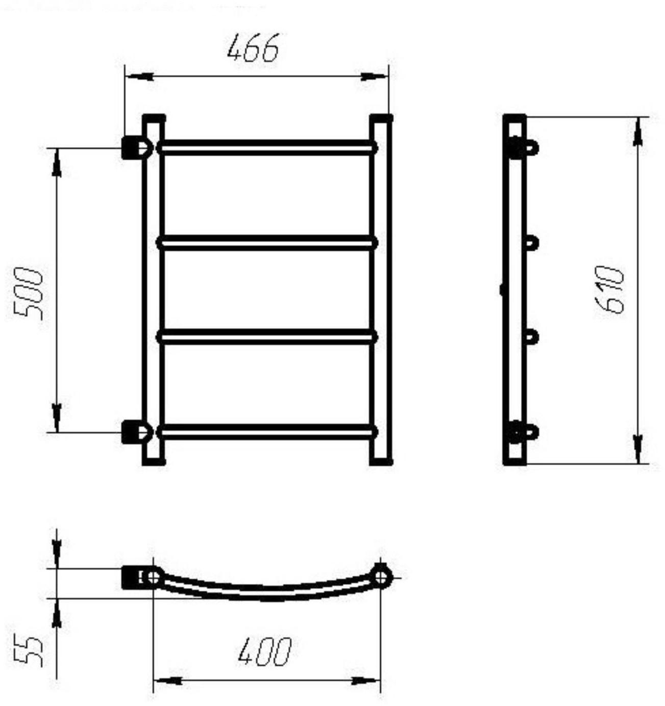 Полотенцесушитель водяной ТЕРА 