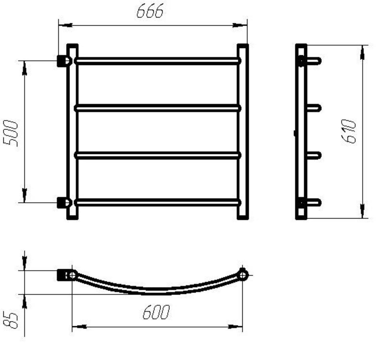Полотенцесушитель водяной ТЕРА 