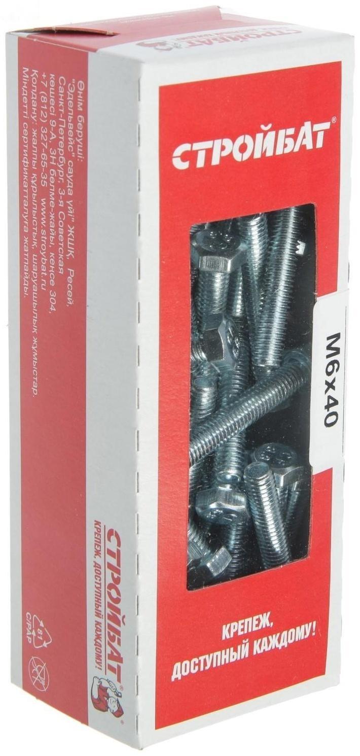 Болт оцинк. DIN 933 М 6х 40 (50 шт)