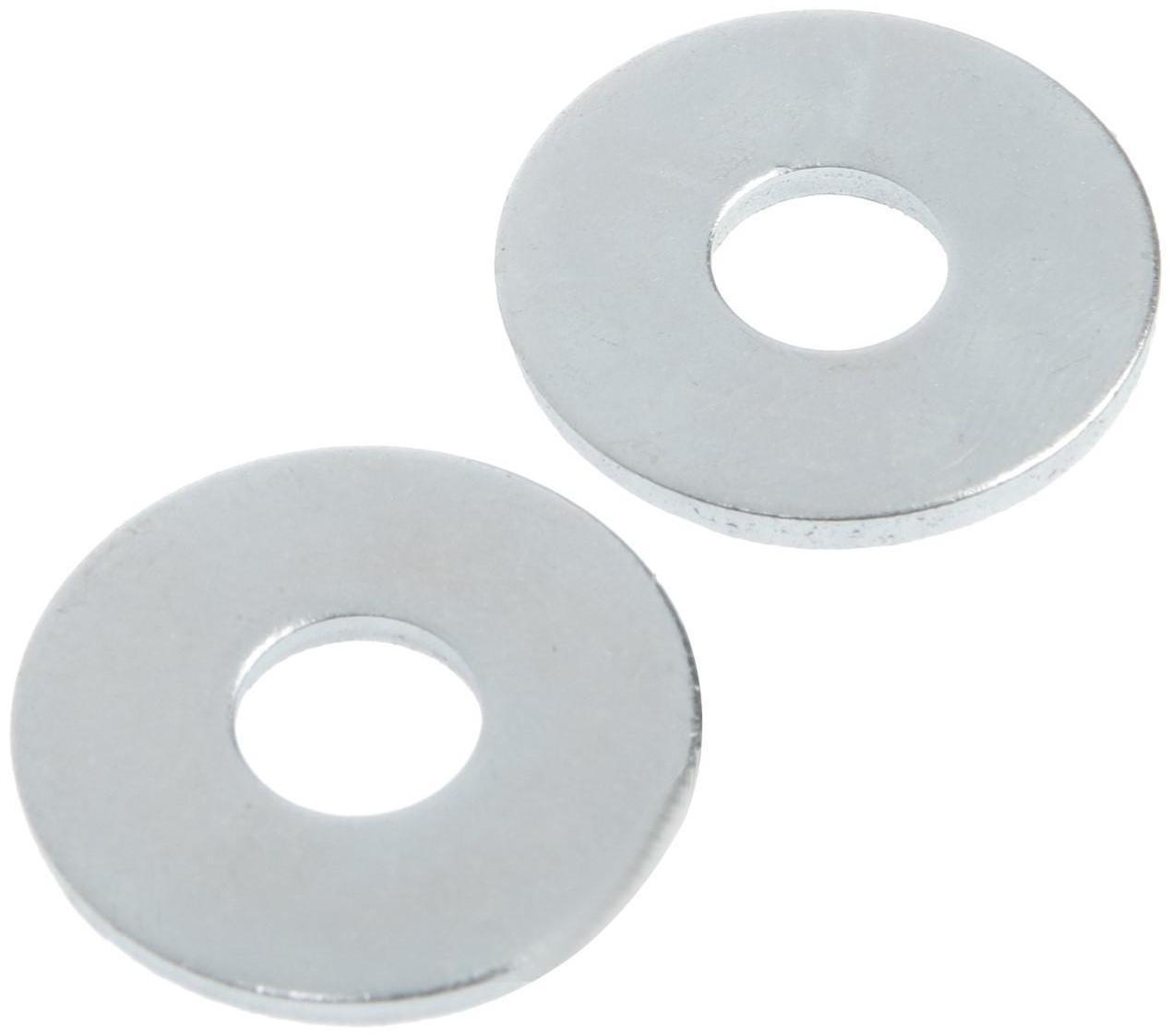 Шайба кузовная DIN 9021, 10 мм, цинк, 50 шт.