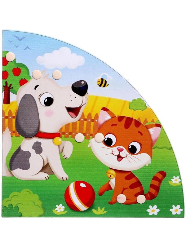 Детский стеллаж «Наши поделки», цвет бело-оранжевый