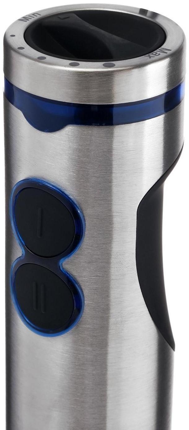 Блендер Galaxy GL 2128, погружной, 800 Вт, 0.6/ 0.5 л, 5 скоростей, чёрный