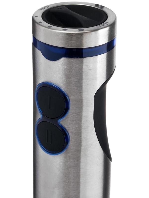 Блендер Galaxy GL 2128, погружной, 800 Вт, 0.6/ 0.5 л, 5 скоростей, чёрный